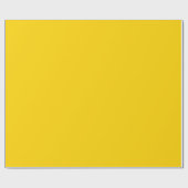 Minimalistisches modernes Sonnengelb Geschenkpapier (Flach)