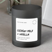 Minimalistisches, modernes Soy-Candle-Label Quadratischer Aufkleber