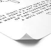 Minimalistisches modernes Spätabenteuerspiel Poster (Ecke)