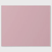 Minimalistisches modernes Staubrose Geschenkpapier (Flach)