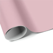 Minimalistisches modernes Staubrose Geschenkpapier (Rolleneckpunkt)