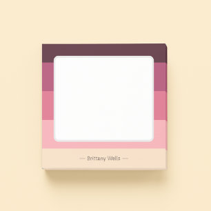 Minimalistisches modernes süßes trendiges Rosa mit Post-it Klebezettel