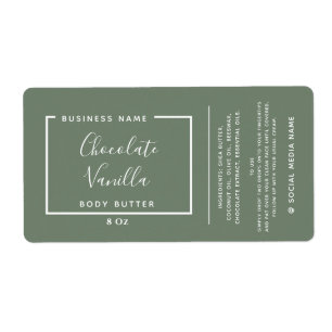 Minimalistisches, modernes Typenschild für Olivene