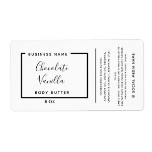 Minimalistisches, modernes Typografie-Etikett