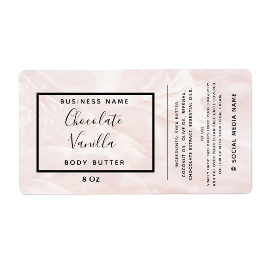 Minimalistisches modernes Typografie-Marmor (Vorne)