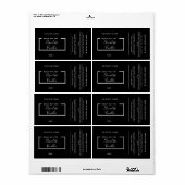 Minimalistisches, modernes Typografie-Schwarzprodu (Vorne)