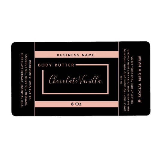 Minimalistisches, modernes Typografie-Schwarzprodu (Vorne)