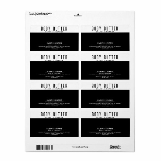 Minimalistisches, modernes Typografie-White-Black- (Vorne)