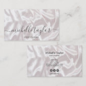 Minimalistisches, modernes Unterschriftsskript aus Visitenkarte (Vorne/Hinten)