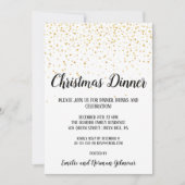 Minimalistisches, modernes Weihnachtsessen Einladung (Vorderseite)