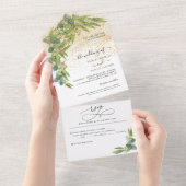 Minimalistisches Mohndelikt All In One Einladung (Abreißen)