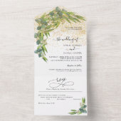 Minimalistisches Mohndelikt All In One Einladung (Innen Boden)