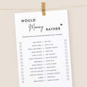 Minimalistisches Mommy eher Baby Shower Game