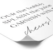 Minimalistisches Momosa Bar Sign | Moderne Mama-os Poster (Ecke)