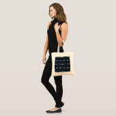 Minimalistisches Mondphasenmuster mit Sternen und  Tragetasche (Vorderseite (Model))