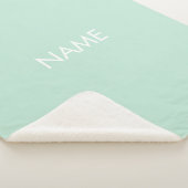 Minimalistisches Mongramm von Meeresfrüchten-Minze Sherpadecke (3/4)