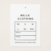 Minimalistisches Monogram, Modernes Business Hang (Rückseite)