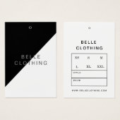 Minimalistisches Monogram, Modernes Business Hang (Vorne & Hinten)