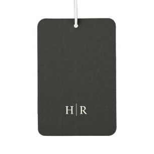 Minimalistisches Monogramm-Auto-Duftplättchen Autolufterfrischer