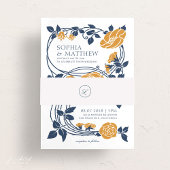 Minimalistisches Monogramm Bauchband | Einladung Einladungsbanderole