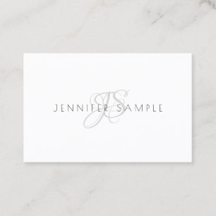 Minimalistisches Monogramm Beruflich einfach Visitenkarte