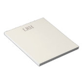 Minimalistisches Monogramm Brautjungfer Notizbuch Notizblock (angewinkelt)