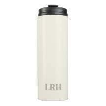 Minimalistisches Monogramm Brautjungfer Wasserflas