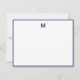 Minimalistisches Monogramm eines fett formatierten Mitteilungskarte