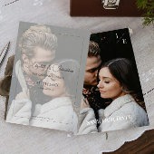 Minimalistisches Monogramm-Foto Save The Date