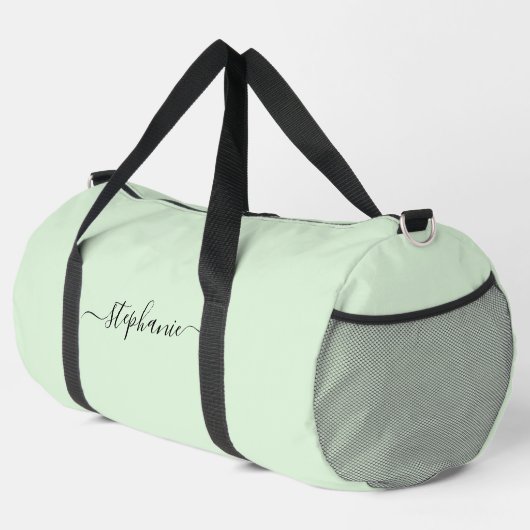 Minimalistisches Monogramm für einfachen Namen Duffle Bag (Rechte Ecke)
