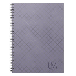 Minimalistisches Monogramm Gold & Lavendel Taupe  Notizblock