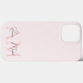 Minimalistisches Monogramm Initial- und Namenspate Case-Mate iPhone Hülle (Rückseite (Horizontal))