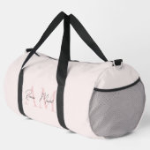 Minimalistisches Monogramm Initial- und Namenspate Duffle Bag (Rechte Ecke)