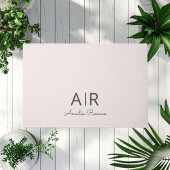 Minimalistisches Monogramm Initial- und Namenspate Fußmatte
