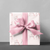 Minimalistisches Monogramm Initial- und Namenspate Geschenkpapier