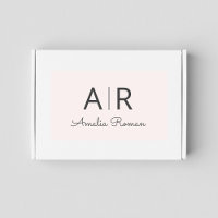 Minimalistisches Monogramm Initial- und Namenspate