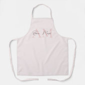 Minimalistisches Monogramm Initial- und Namenspate Schürze (Vorderseite)