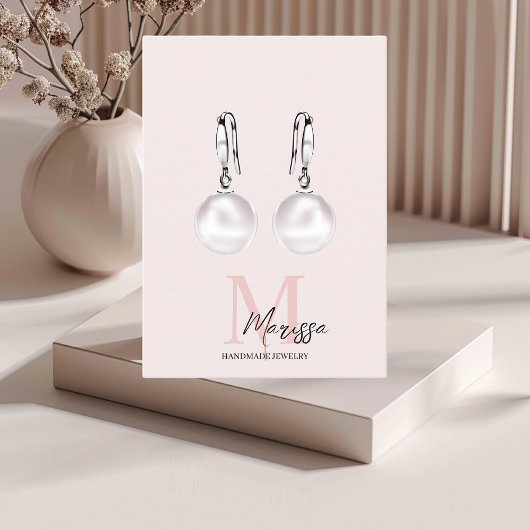 Minimalistisches Monogramm Initial- und Namenspate Visitenkarte