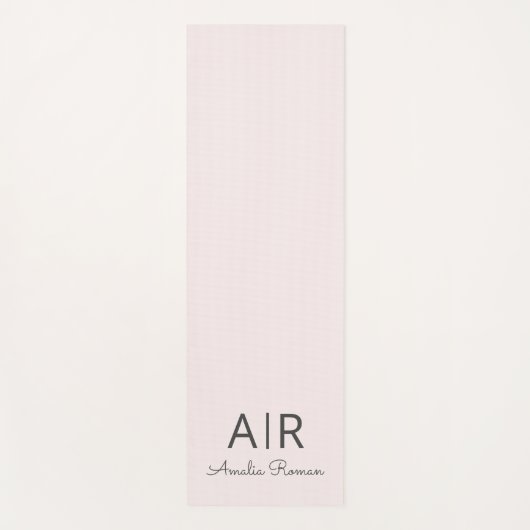 Minimalistisches Monogramm Initial- und Namenspate Yogamatte (Vorderseite)