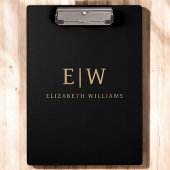 Minimalistisches Monogramm Klemmbrett