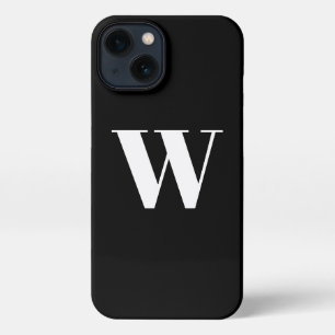 Minimalistisches Monogramm, kundenspezifisch schli iPhone 13 Hülle