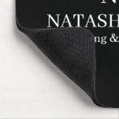 Minimalistisches Monogramm-Logo Business-Mauspad Mousepad (Ecke)