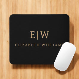 Minimalistisches Monogramm Mousepad