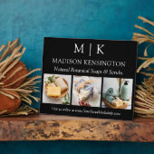 Minimalistisches Monogramm oder Add-Logo-Foto 3 Fotoplatte (Seite)