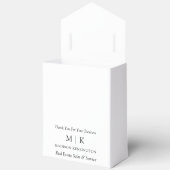 Minimalistisches Monogramm oder Add-Logo-Geschäfts Geschenkschachtel (Offen)
