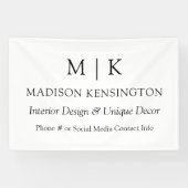 Minimalistisches Monogramm oder Hinzufügen von Log Banner (Horizontal)