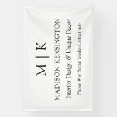 Minimalistisches Monogramm oder Hinzufügen von Log Banner (Vertikal)