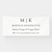 Minimalistisches Monogramm oder Hinzufügen von Log Banner (Horizontal)