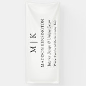 Minimalistisches Monogramm oder Hinzufügen von Log Banner (Vertikal)