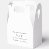 Minimalistisches Monogramm oder Logo-Business-Game Geschenkschachtel (Offen)